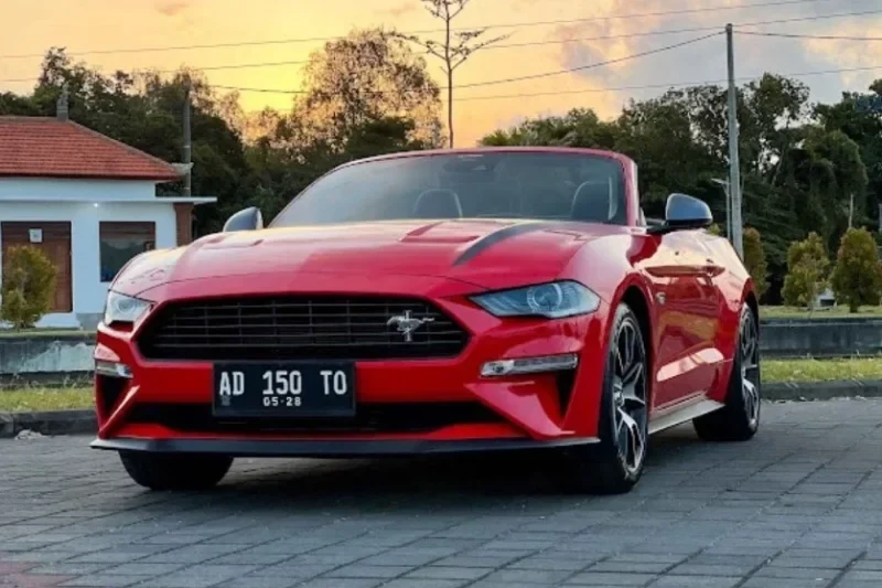 Ford Mustang Red model reference; current rental-unit photographs available on request