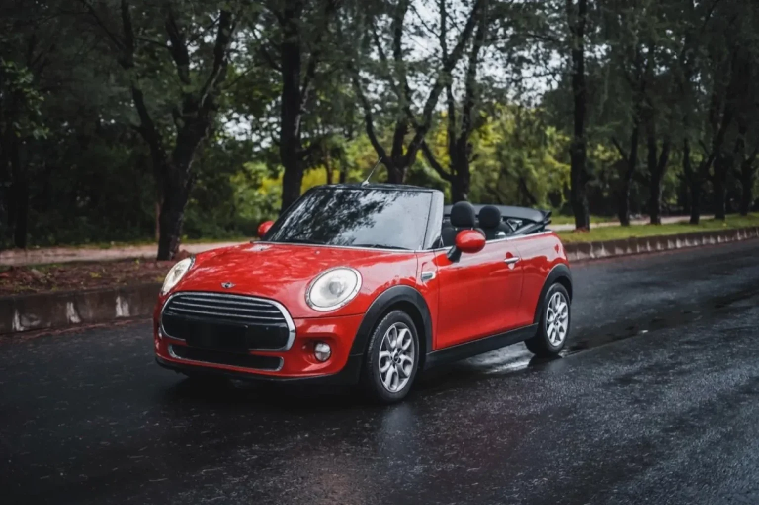MINI Cooper Red model reference; current rental-unit photographs available on request